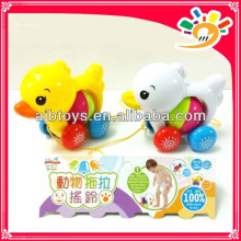 Baby Animal Drag Bell Duck, Set de Bell Toys, Cute Cartoon Bell Toys